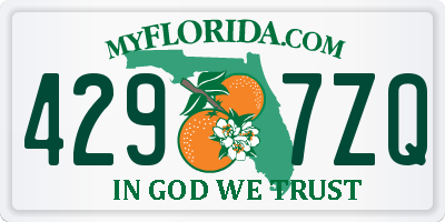 FL license plate 4297ZQ