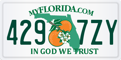 FL license plate 4297ZY