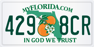 FL license plate 4298CR