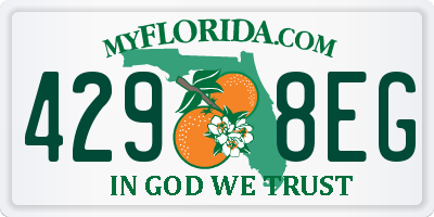 FL license plate 4298EG