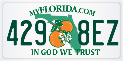 FL license plate 4298EZ