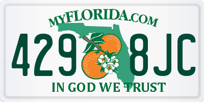 FL license plate 4298JC