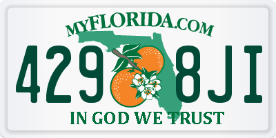 FL license plate 4298JI