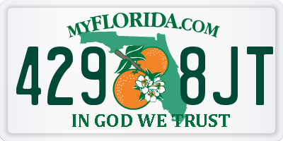 FL license plate 4298JT
