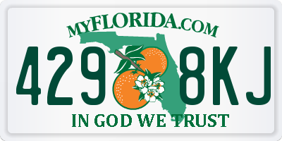 FL license plate 4298KJ