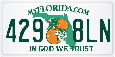 FL license plate 4298LN