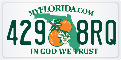 FL license plate 4298RQ