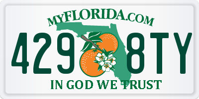 FL license plate 4298TY