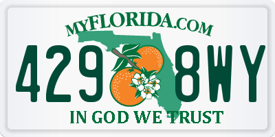 FL license plate 4298WY