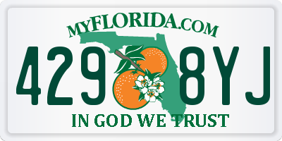 FL license plate 4298YJ