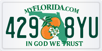FL license plate 4298YU