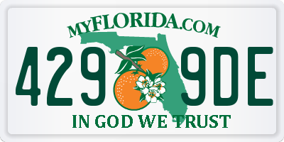 FL license plate 4299DE
