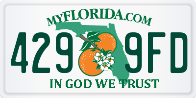 FL license plate 4299FD