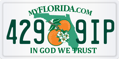 FL license plate 4299IP