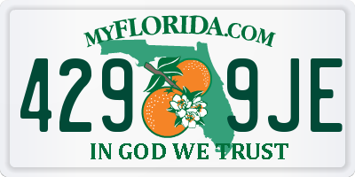 FL license plate 4299JE