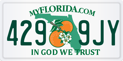FL license plate 4299JY