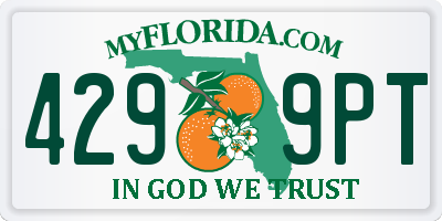 FL license plate 4299PT