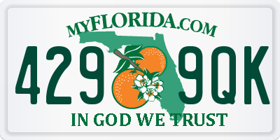 FL license plate 4299QK