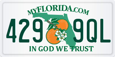 FL license plate 4299QL