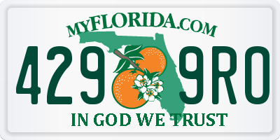 FL license plate 4299RO