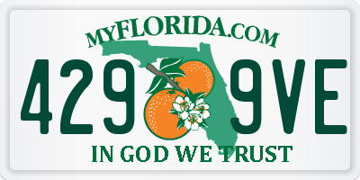FL license plate 4299VE