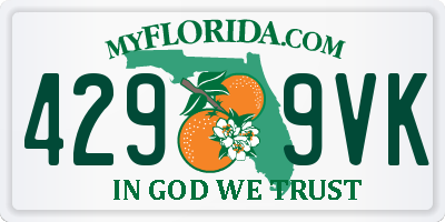 FL license plate 4299VK
