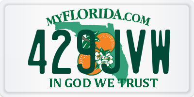 FL license plate 429JVW