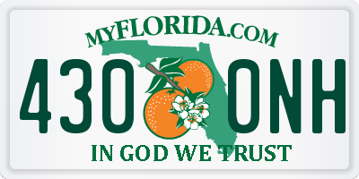 FL license plate 4300NH