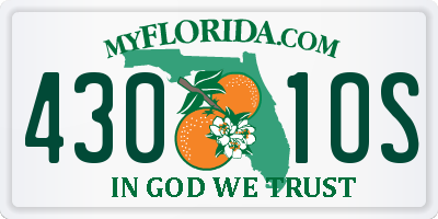 FL license plate 4301OS