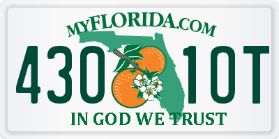 FL license plate 4301OT
