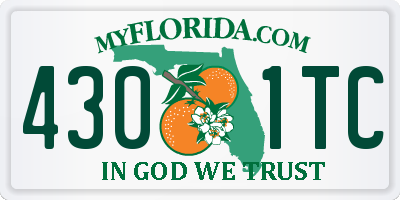 FL license plate 4301TC