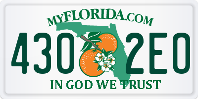 FL license plate 4302EO