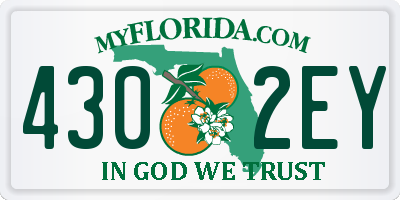 FL license plate 4302EY