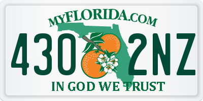FL license plate 4302NZ
