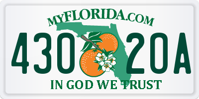 FL license plate 4302OA
