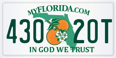 FL license plate 4302OT