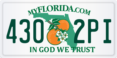 FL license plate 4302PI