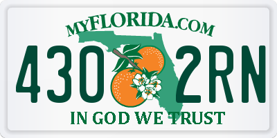 FL license plate 4302RN