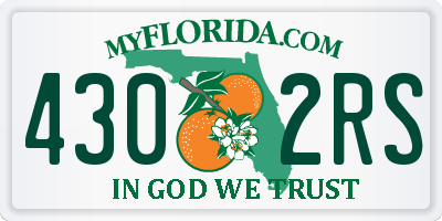 FL license plate 4302RS