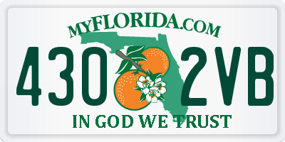 FL license plate 4302VB