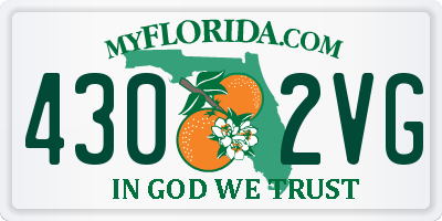 FL license plate 4302VG