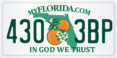 FL license plate 4303BP