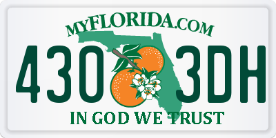FL license plate 4303DH
