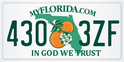 FL license plate 4303ZF