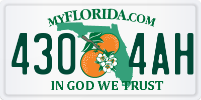 FL license plate 4304AH