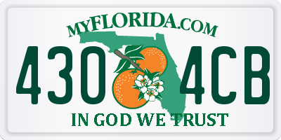 FL license plate 4304CB