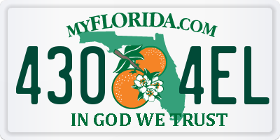 FL license plate 4304EL