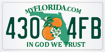FL license plate 4304FB
