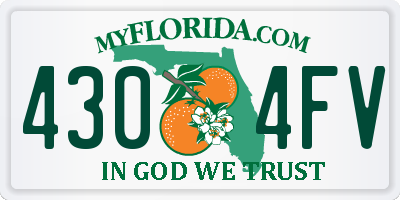 FL license plate 4304FV