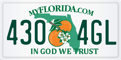 FL license plate 4304GL